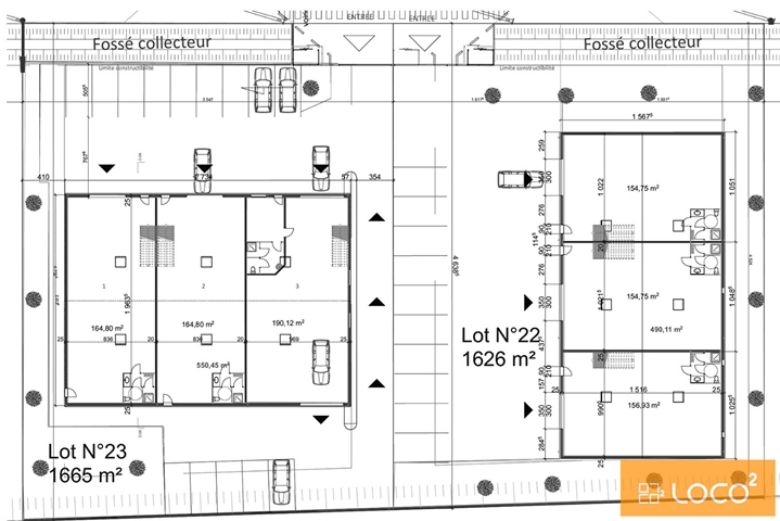 Local d'activité neuf de 150 m² - ZAC LES MOLLES