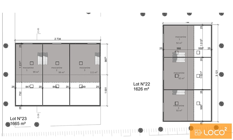 Local d'activité neuf de 150 m² - ZAC LES MOLLES