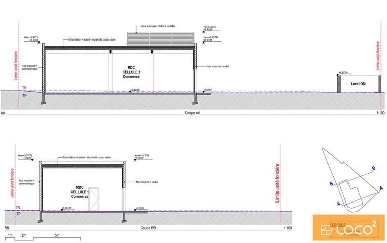 Local commercial Fronton 390 m2
