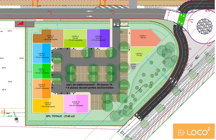 Locaux d'activités neufs
