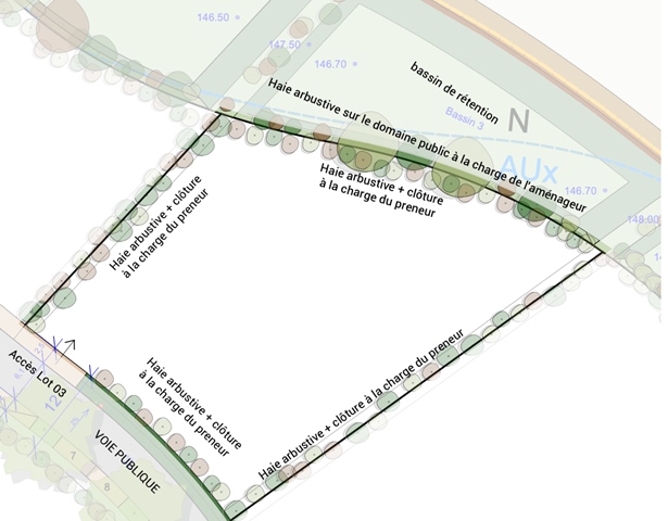 Terrainà vendre zone de VIC