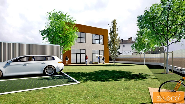 Bureaux en cours de construction