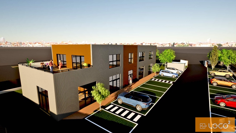 Bureaux en cours de construction