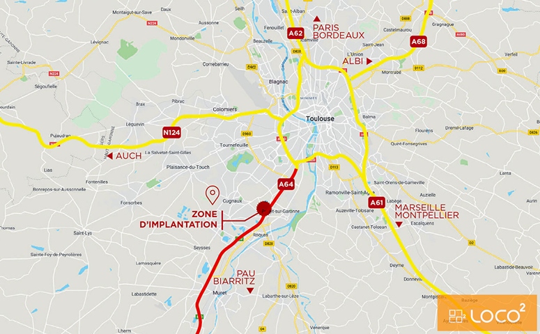Entrepôt à louer à Portet sur Garonne LE BOIS VERT de 858 m2